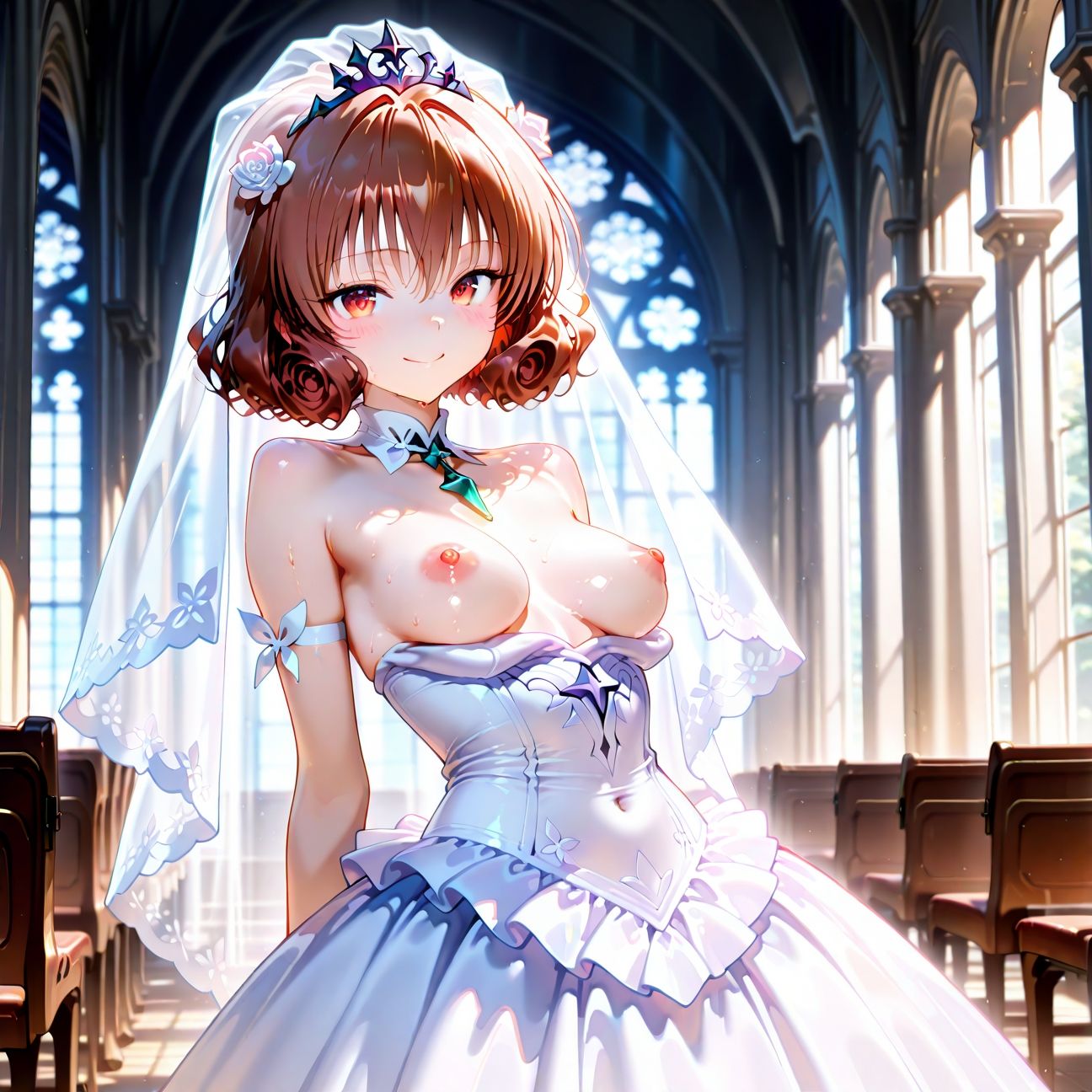 【Part5】ウェディングドレスで浮気セックス！婚前最後のお遊び♪ サンプル3ページ目