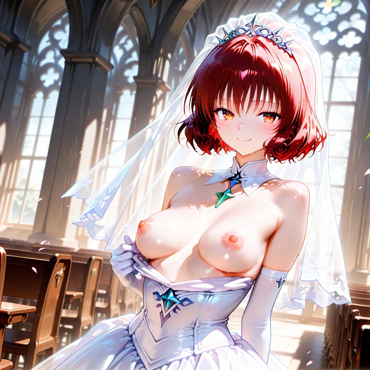 【Part7】ウェディングドレスで浮気セックス！婚前最後のお遊び♪ サンプル2ページ目