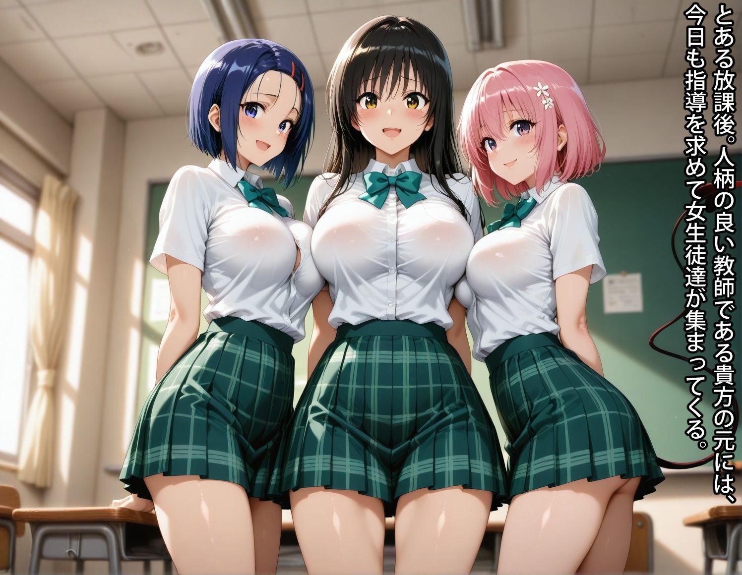 性指導志願【唯・モモ・春菜】 サンプル1ページ目