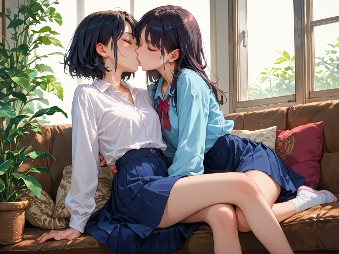 僕の趣味は美人双子姉妹の百合を見ること サンプル9ページ目