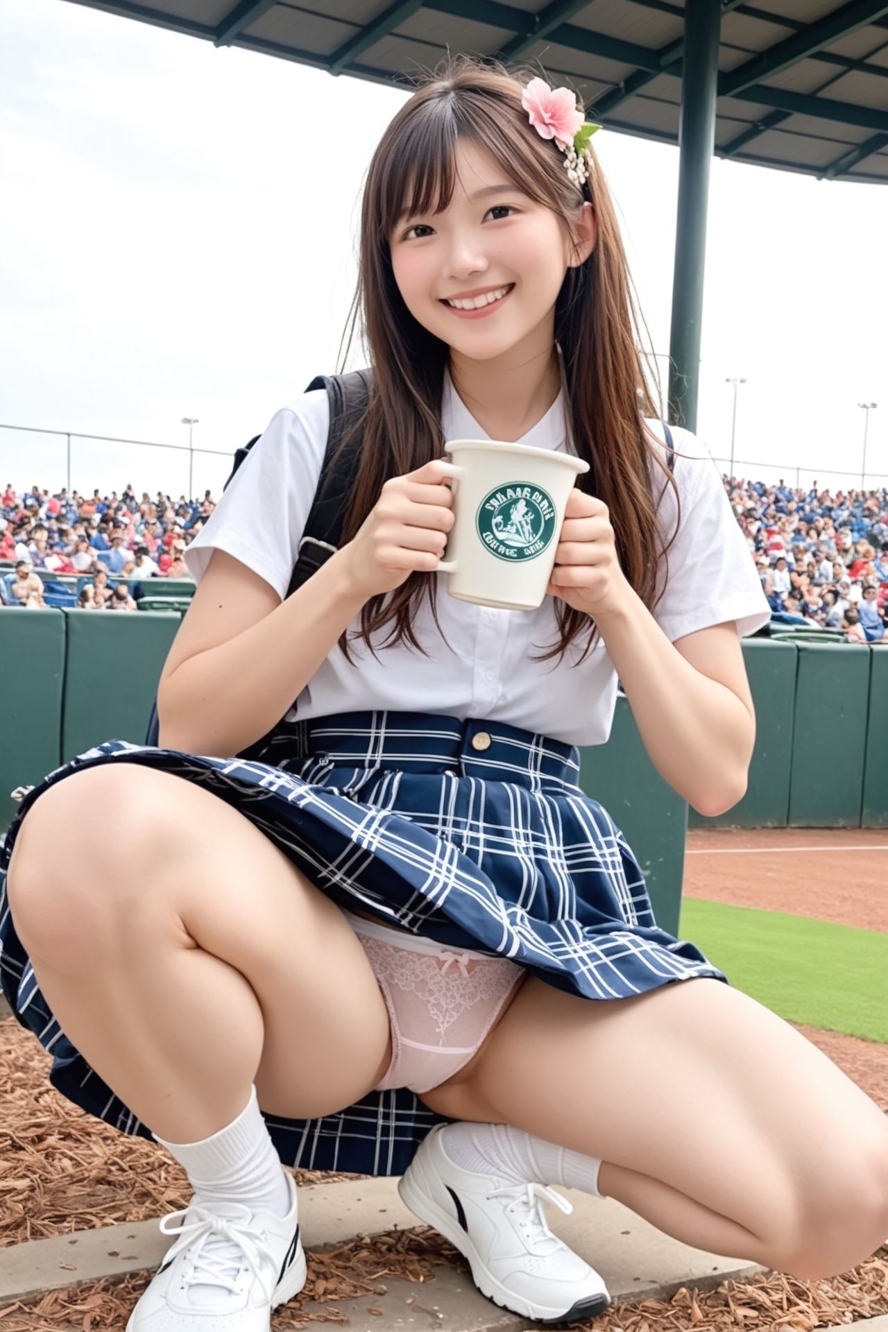 ナンバーワン売り子のヒミツ（はーと）パンチラサービス サンプル4ページ目