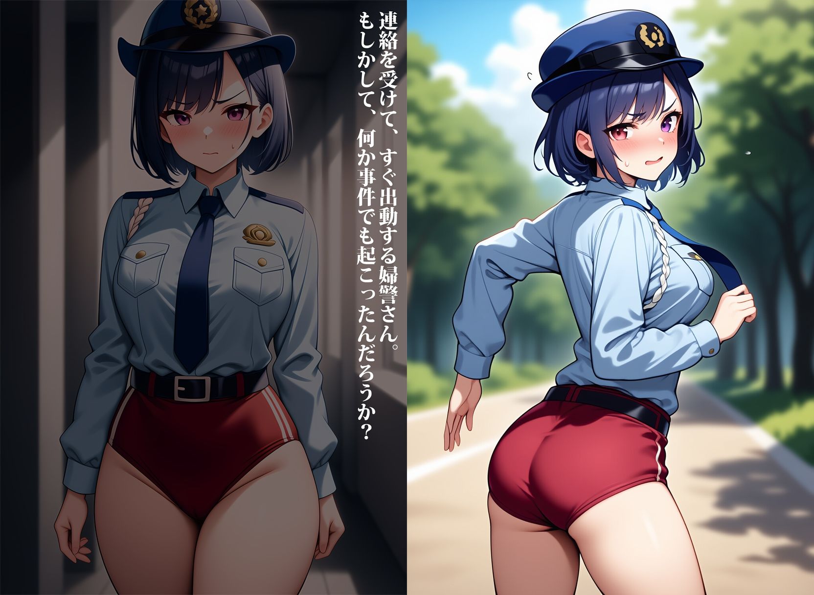 ブルマーポリス〜婦警さんがブルマー着衣勤務〜 サンプル3ページ目