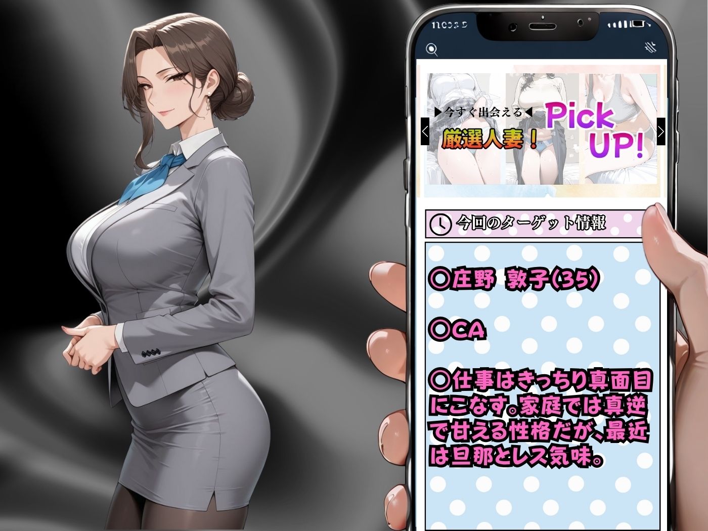 肉感人妻種付け〜豊満CAは体がエロすぎて泣いても止めないレ●プ〜 サンプル2ページ目