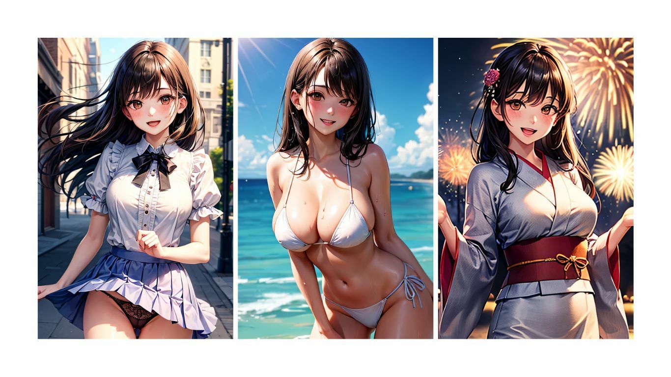 夏彼女---彼女と過ごす夏の一日 サンプル1ページ目