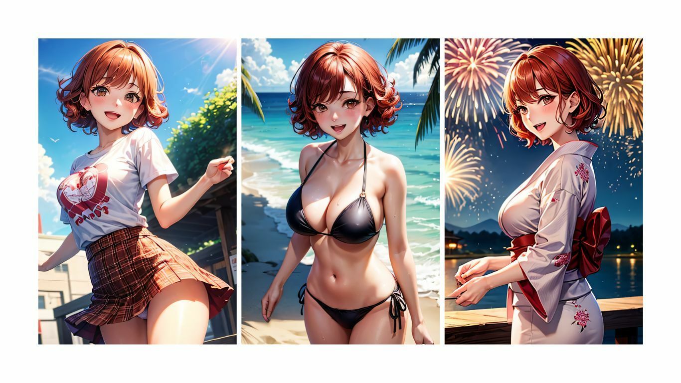 夏彼女---彼女と過ごす夏の一日 サンプル3ページ目