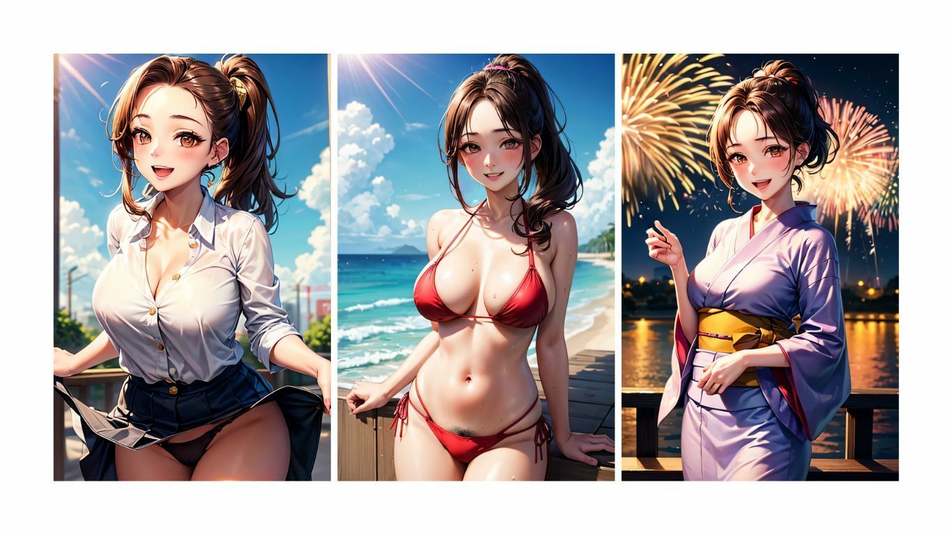 夏彼女---彼女と過ごす夏の一日 サンプル5ページ目