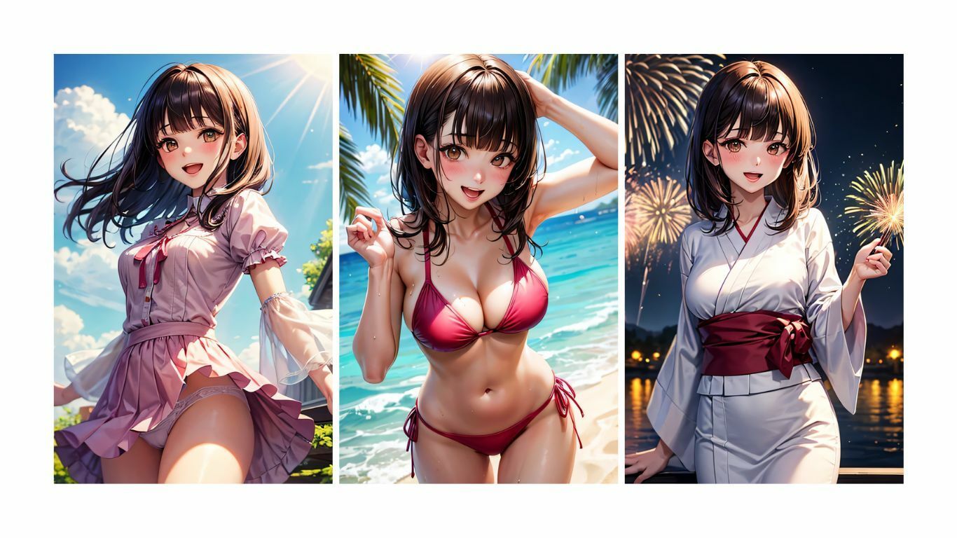 夏彼女---彼女と過ごす夏の一日 サンプル6ページ目