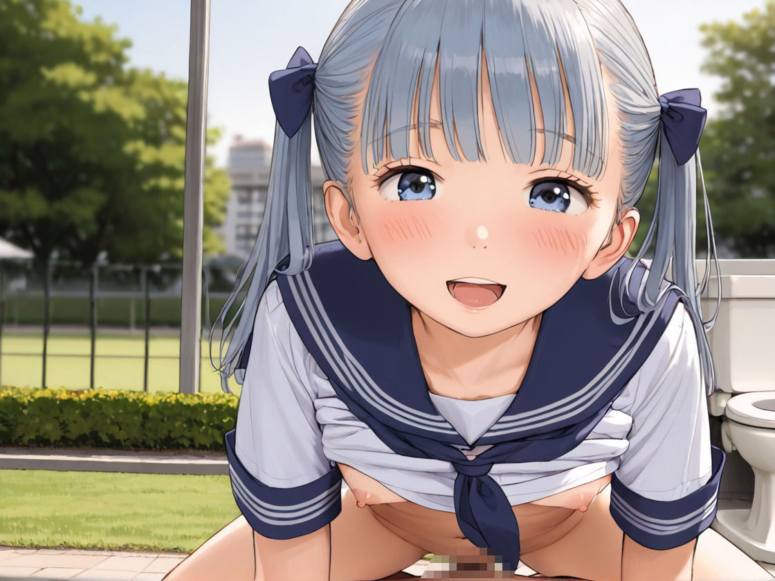 見て  挿れて  つるぺた少女の日常  〜公園で出会った家出JKといちゃらぶえっち〜 サンプル9ページ目
