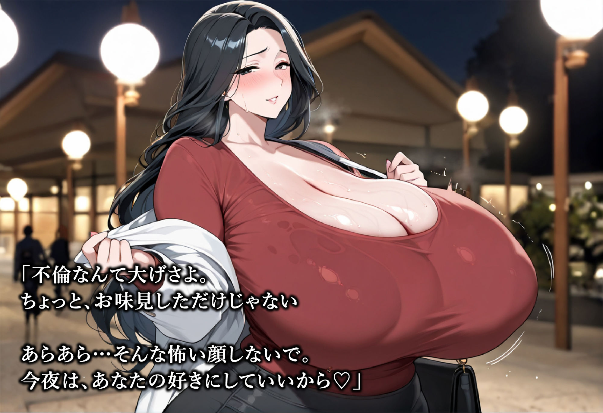 不倫がバレたドスケベおばさん 説教セックス サンプル1ページ目