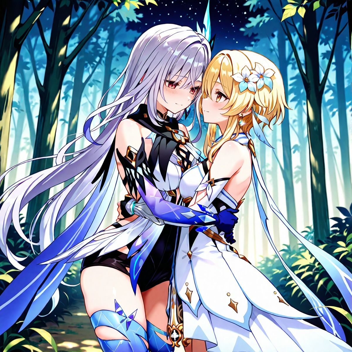 ほ〇る×ス〇ーク ふたなり百合CG集2 サンプル1ページ目