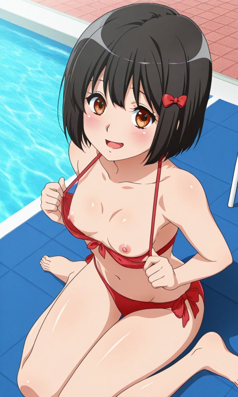 吹奏楽部の後輩とプールでラブラブえっち サンプル2ページ目