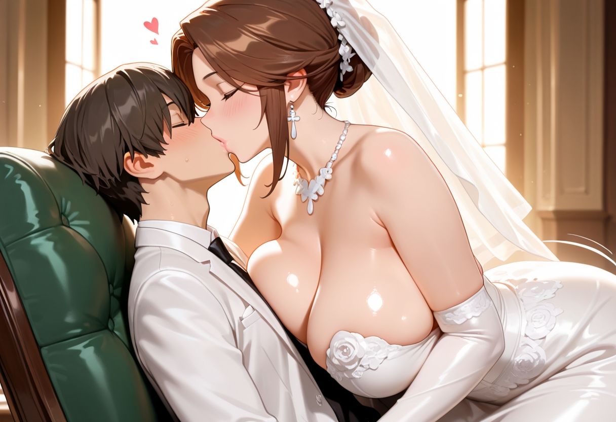 新婦種付けセックス〜初夜まで待てない淫乱人妻〜！ サンプル2ページ目