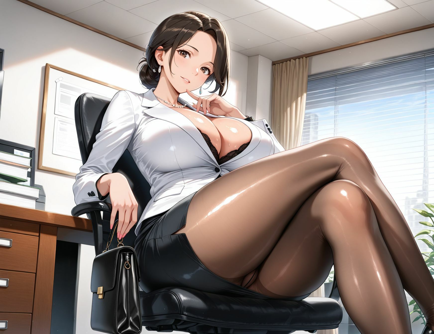 【フルHD以上の高画質】経理部の人妻 仕事では厳しいがベッドでは獣に サンプル2ページ目