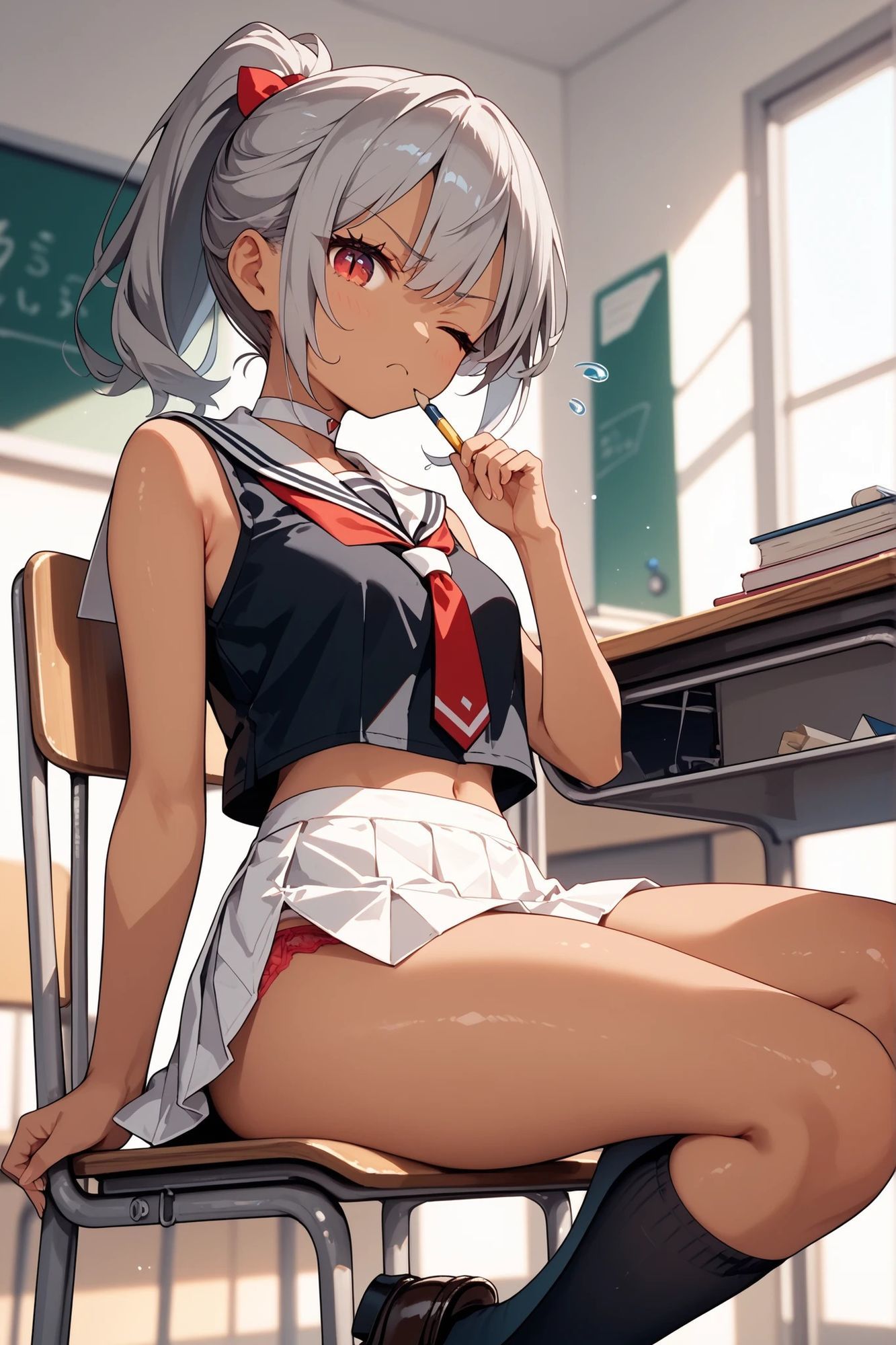 褐色ちゃんとえっちなえちえち サンプル2ページ目
