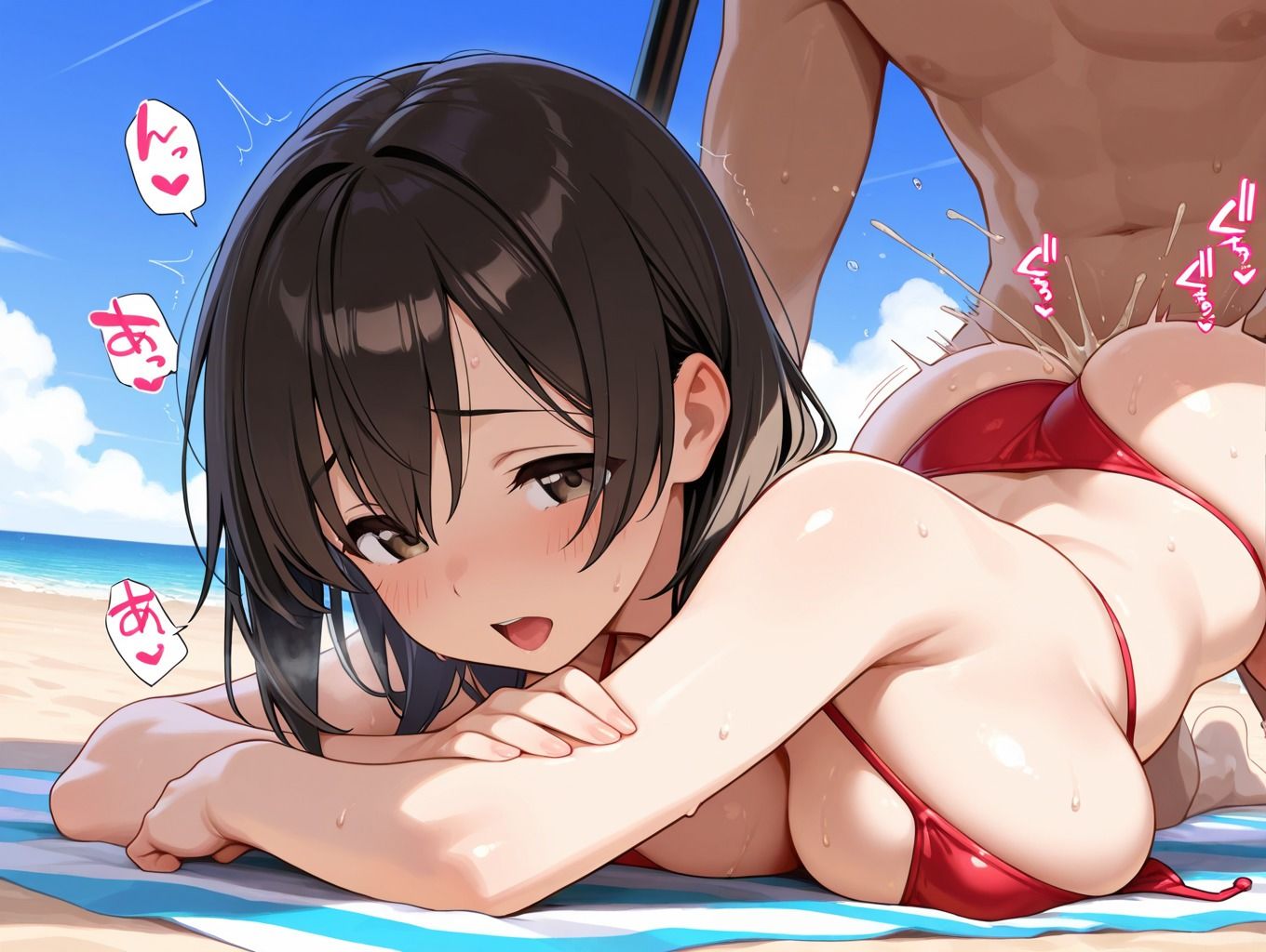 爆乳限定  イキすぎ！！サマースクール サンプル1ページ目