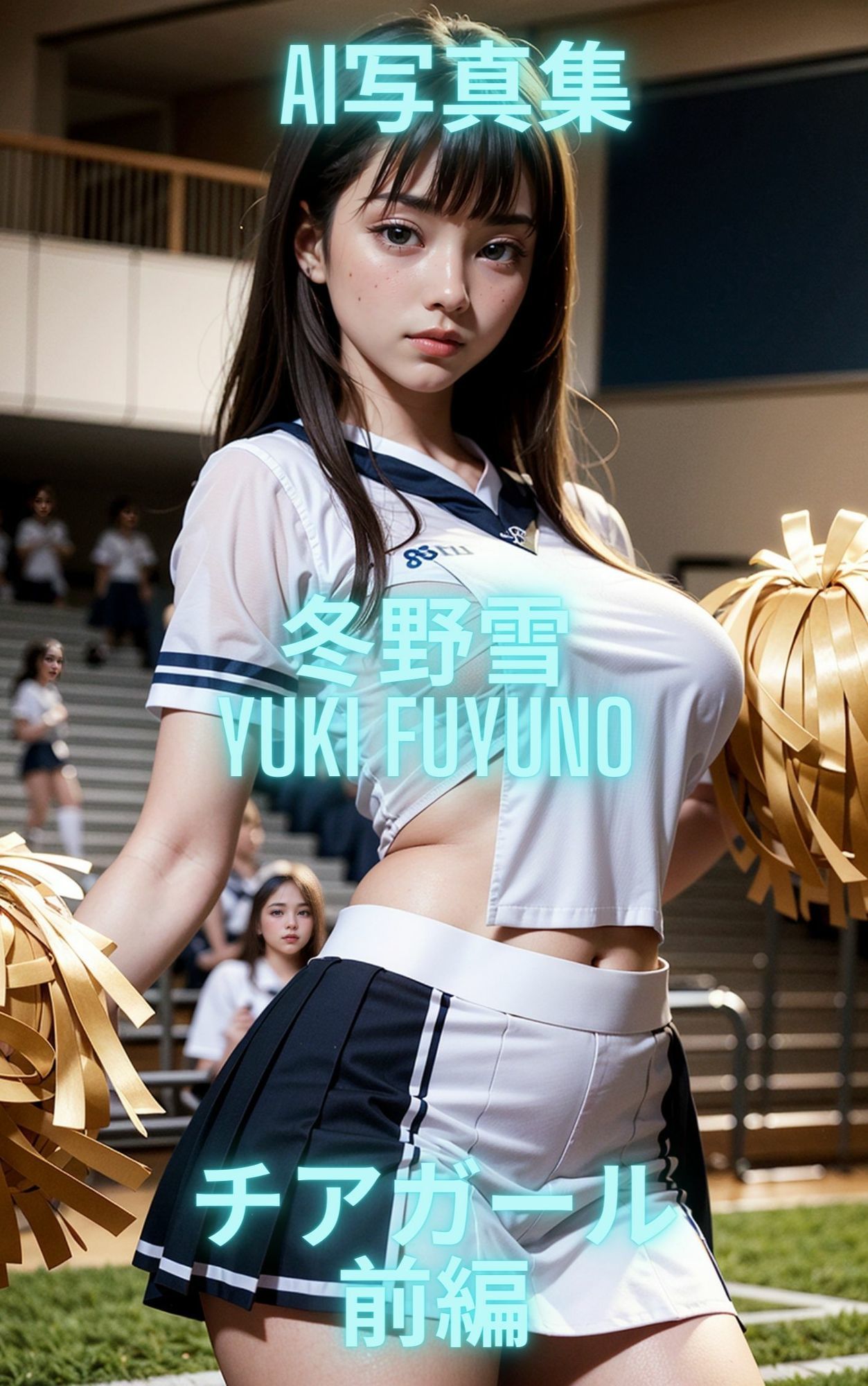 AI写真集 冬野雪 Yuki Fuyuno チアガール サンプル2ページ目