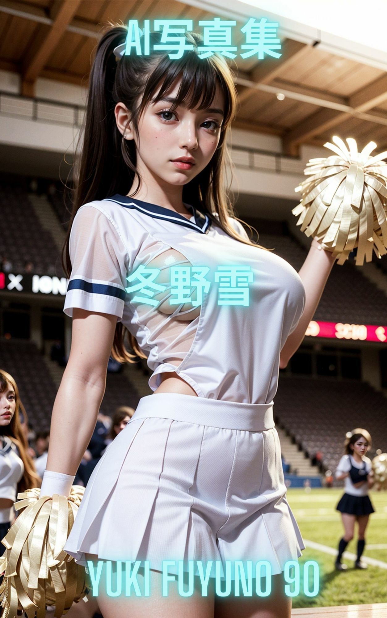 AI写真集 冬野雪 Yuki Fuyuno チアガール サンプル5ページ目