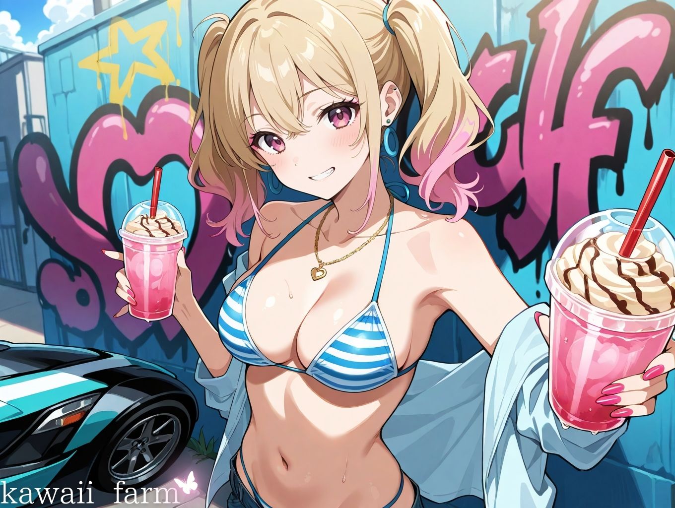 性欲まみれ   夏ギャルver. サンプル1ページ目