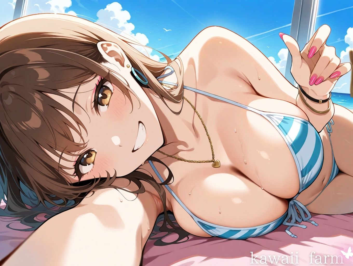 性欲まみれ   夏ギャルver. サンプル4ページ目