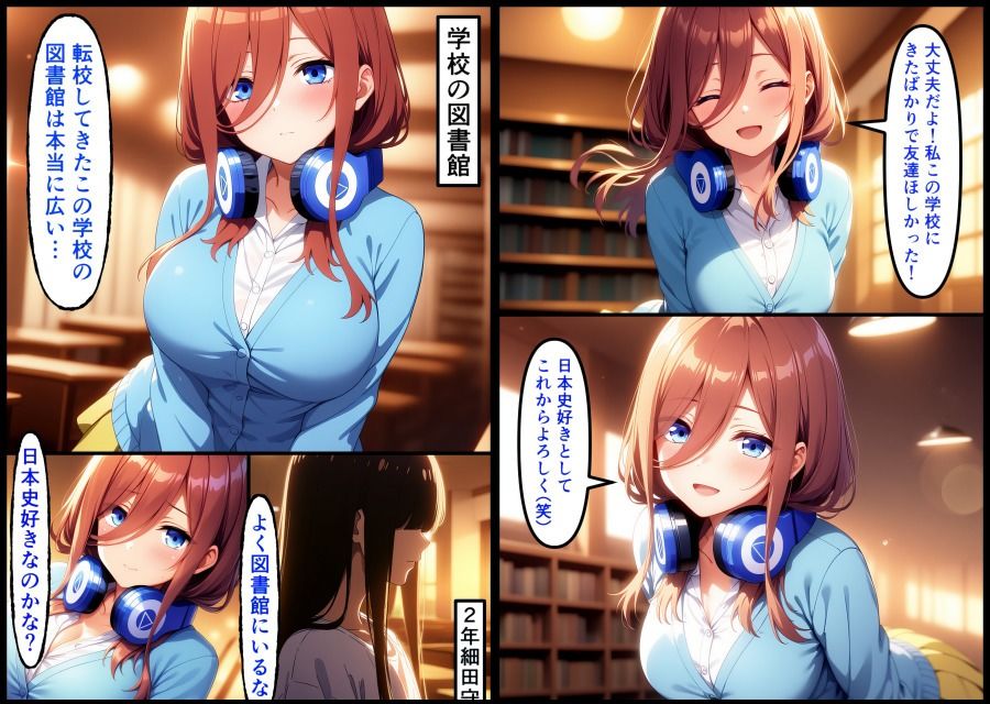 日本史オタクの友達に眠らされました  中野三玖  五等分の花嫁 サンプル1ページ目