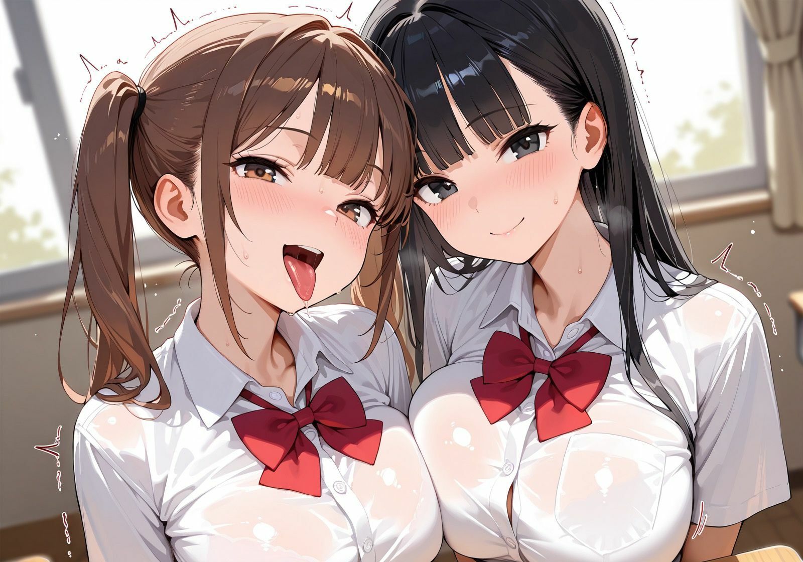 目指せ校内童貞0％！サカって乱れた学園性活  いちゃラブエッチ サンプル1ページ目