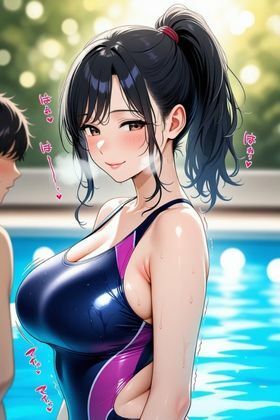 でかぱい人妻のムチムチボディの作り方 〜しっとり高級プール編〜 サンプル2ページ目
