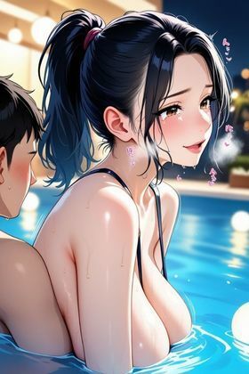 でかぱい人妻のムチムチボディの作り方 〜しっとり高級プール編〜 サンプル7ページ目