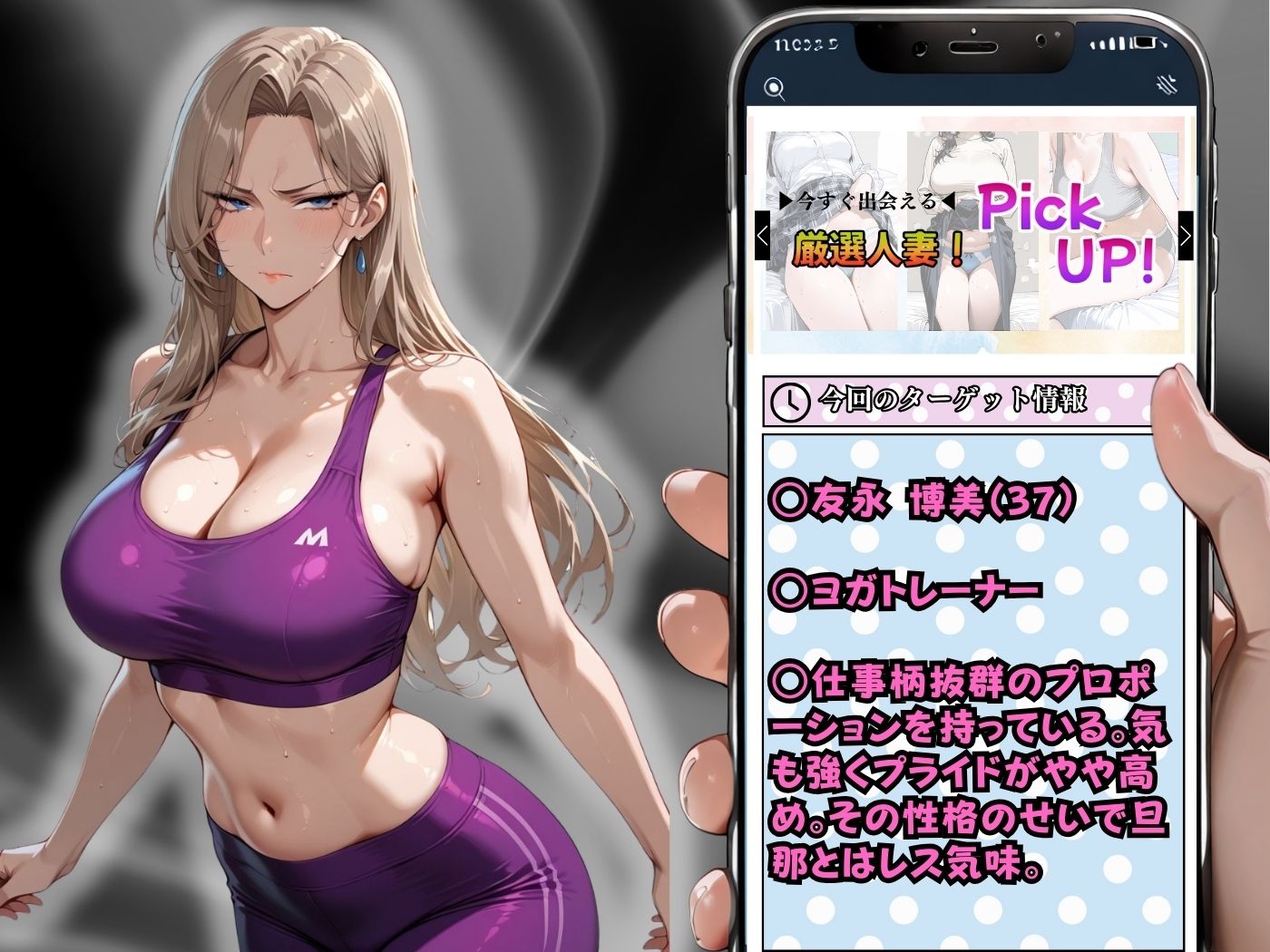 肉感人妻種付け〜強気なヨガトレーナーがアヘ顔晒して無様に絶頂〜 サンプル2ページ目
