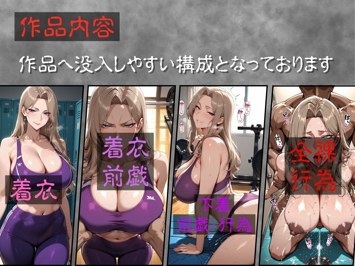 肉感人妻種付け〜強気なヨガトレーナーがアヘ顔晒して無様に絶頂〜 サンプル3ページ目