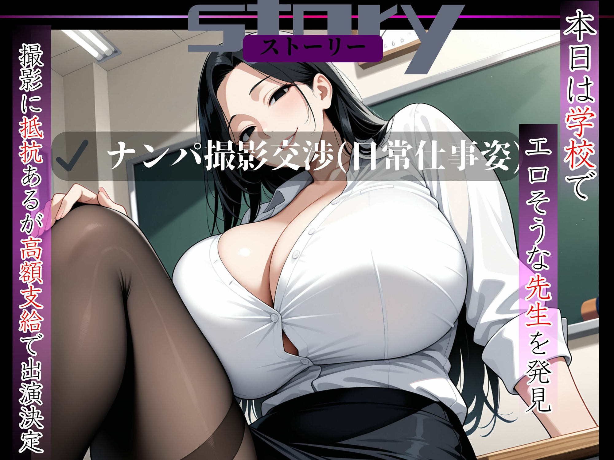 【素人部屋】爆乳むち尻女教師 サンプル4ページ目