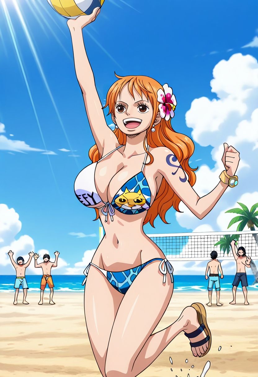 えっちなビキニお姉さん  ナミ サンプル1ページ目