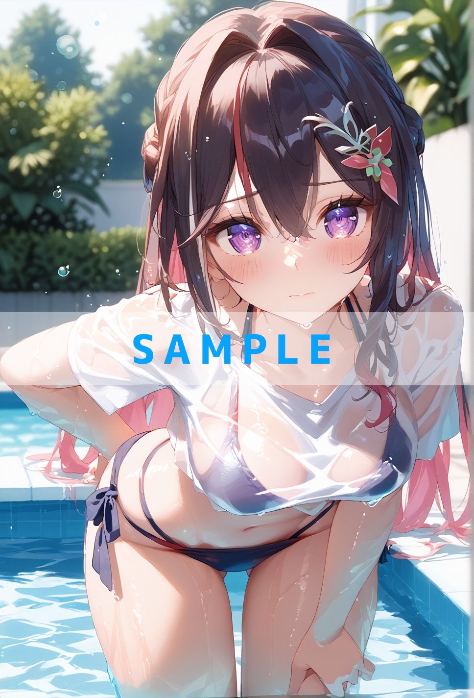 ホ〇メンの濡れT水着がエロすぎた サンプル1ページ目