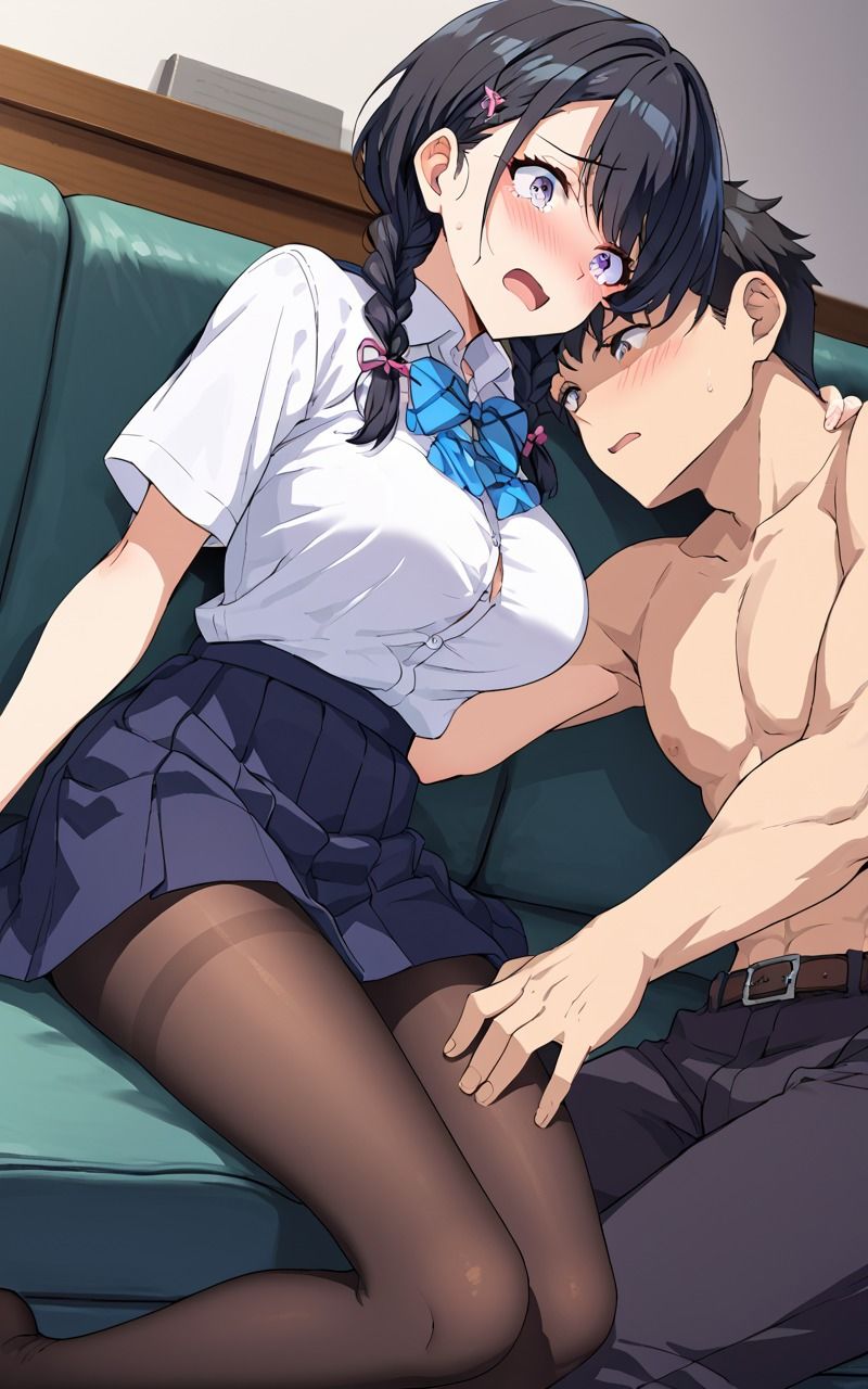 黒タイツ＆ニーハイ女子校生陵● サンプル6ページ目