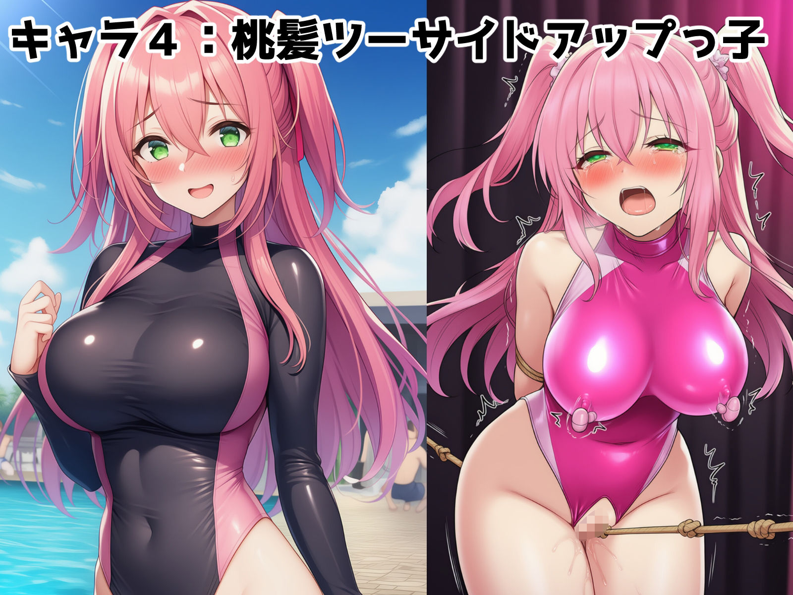 ぴっちり娘快楽調教vol.3-水着女子をホテルに連れ込んで道具でイキ狂わせるCG集 サンプル5ページ目