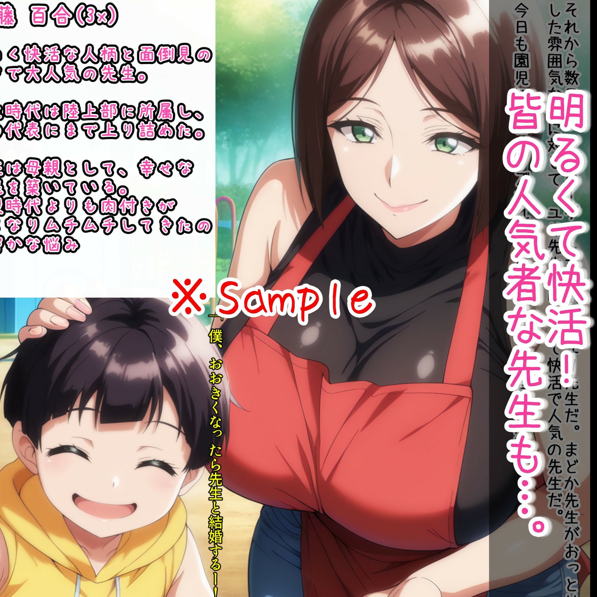 超爆乳ママさん達もドギつい学園長もみーんな僕専用肉オナホ。底辺こどおじの僕が催〇ア〇リで好き放題する。 サンプル8ページ目