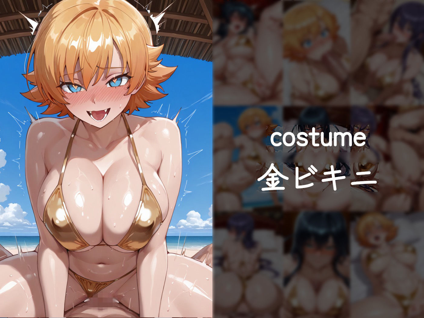 ヒロインたちに抜いてもらうCG集！  -対魔〇編- サンプル5ページ目