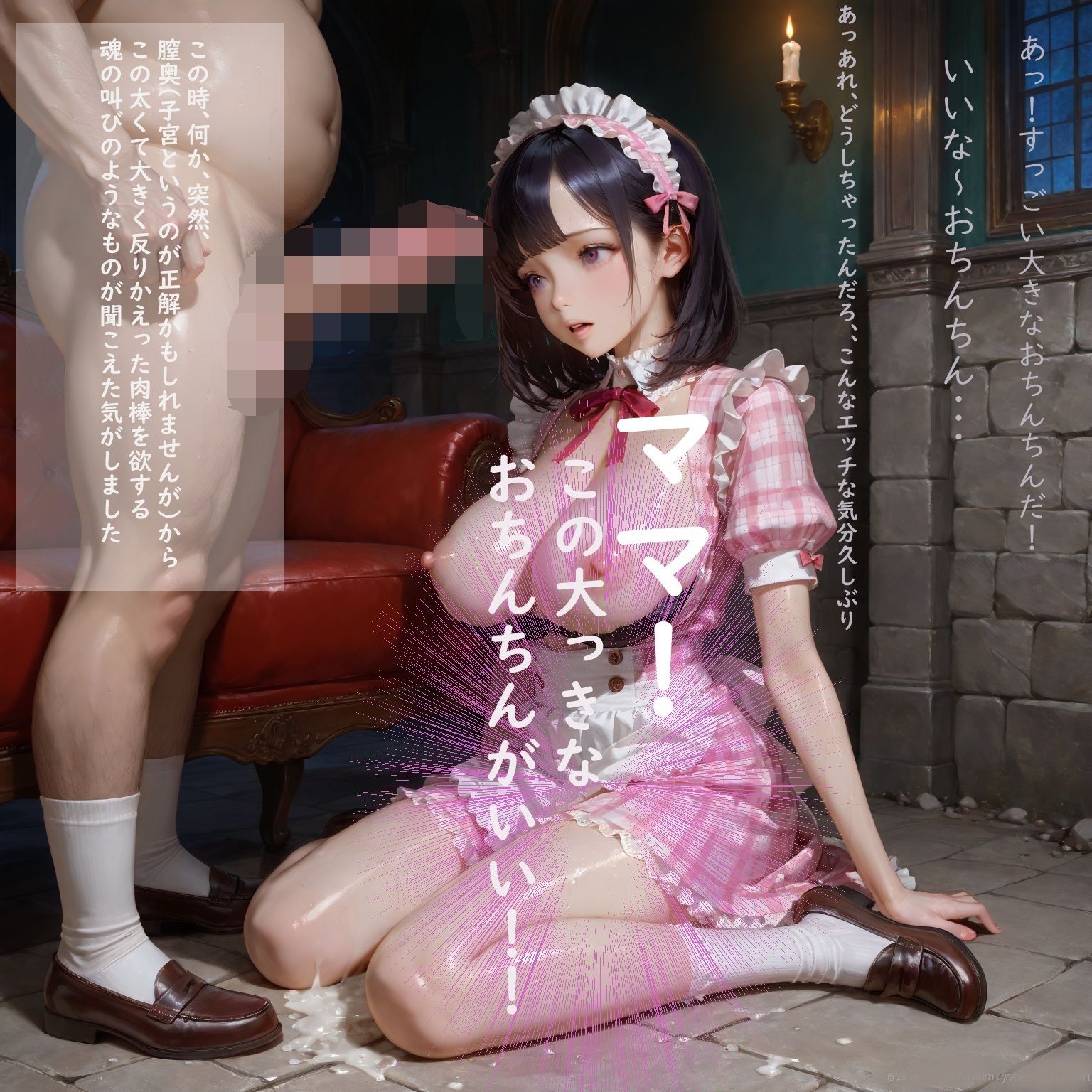 メイドさんのお仕事体験にきた巨乳美少女 3 【和姦編 part1】 -目が覚めて気付いた時には夢中で大きなおちんちんを咥えていました- サンプル2ページ目