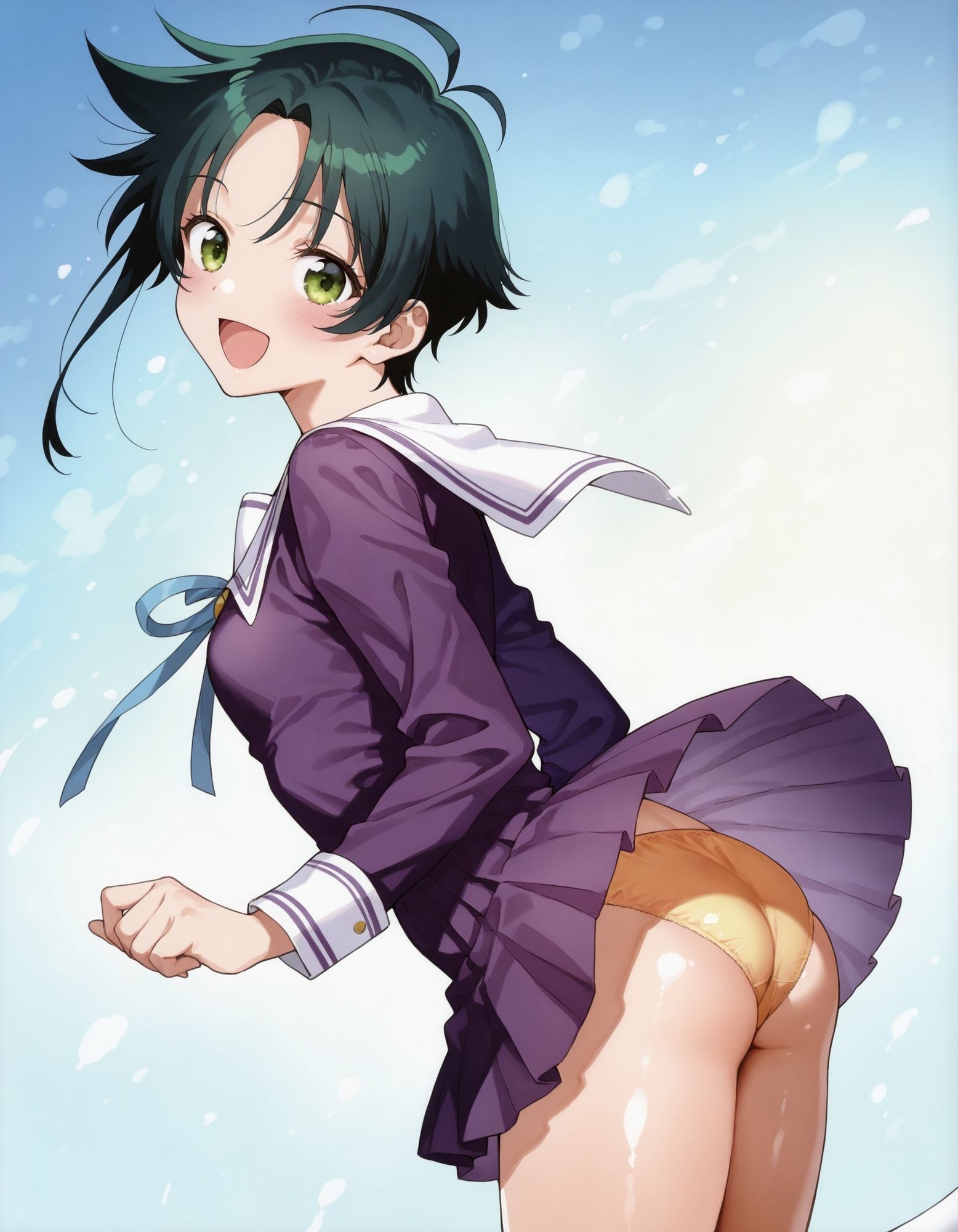 紫〇寺南のパンチラ〜制服編〜 サンプル8ページ目