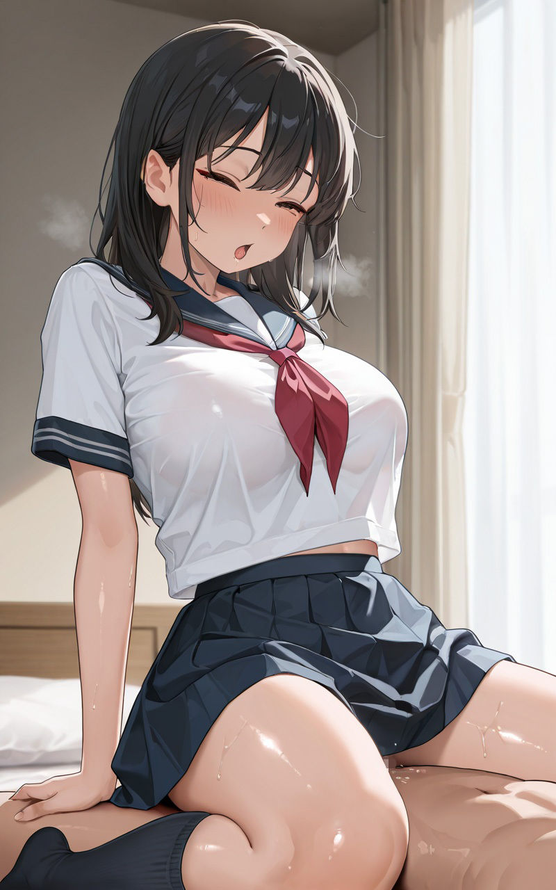 親友彼女の清純女子校生を寝取り孕むまでハメ撮りする サンプル10ページ目