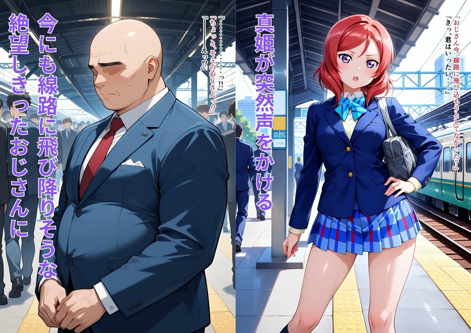 ツンツンしてる彼女のデレる相手は人生ドン底おじさん！？ サンプル1ページ目