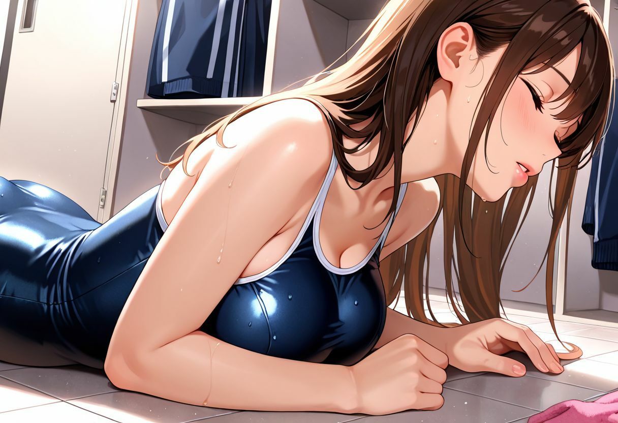 水泳部の爆乳彼女とびしょ濡れ〜秘密の放課後〜 サンプル7ページ目