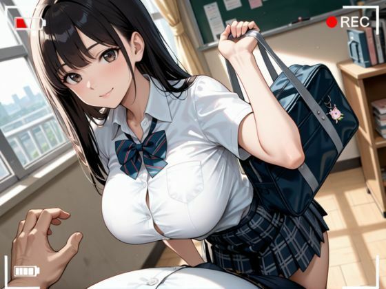 淫乱学園  クラスの巨乳女子校生のハメ撮り記録 サンプル1ページ目