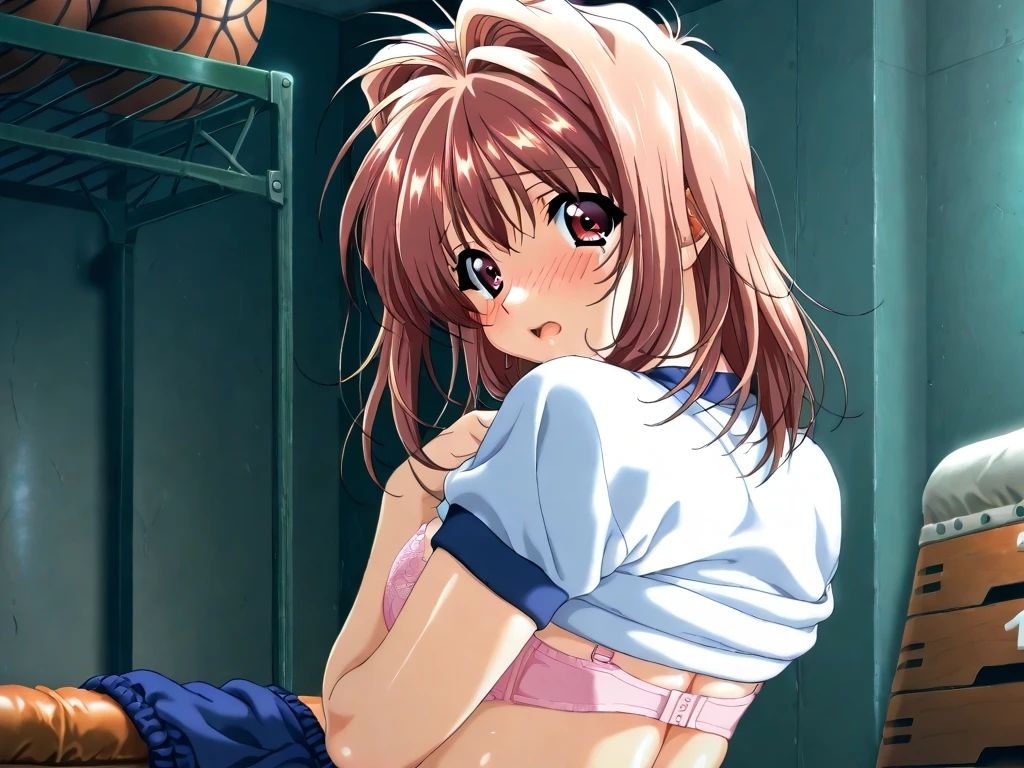 AIイラストCG集99 L〇VERS 恋に〇ちたら 河〇理恵 体育倉庫編 サンプル2ページ目