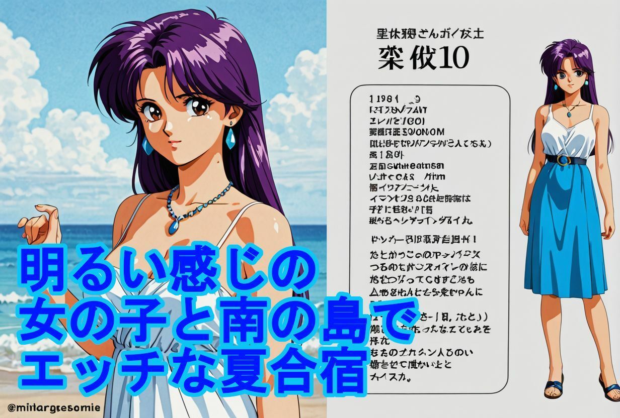 明るい感じの女の子と南の島でエッチな夏合宿 サンプル2ページ目