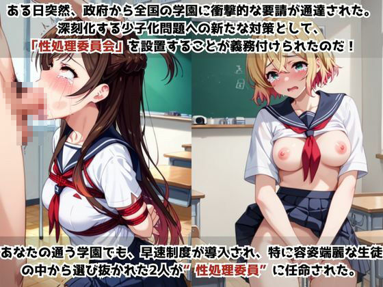学校の性処理委員に任命されてしまった一ノ瀬ち●る＆七海●美の日常 サンプル1ページ目