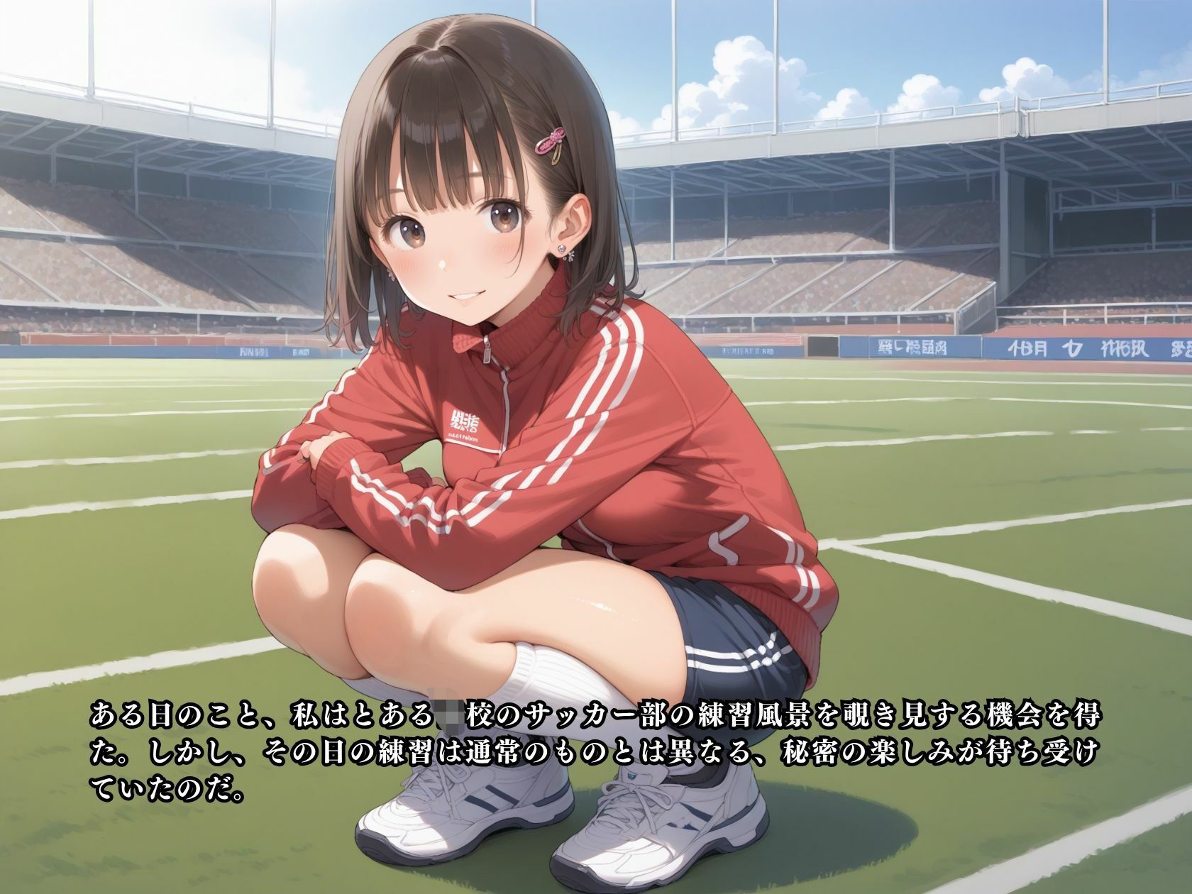 サッカー部の天使！ヤリマンマネージャーと乱交パーティーで中出しSEX サンプル2ページ目