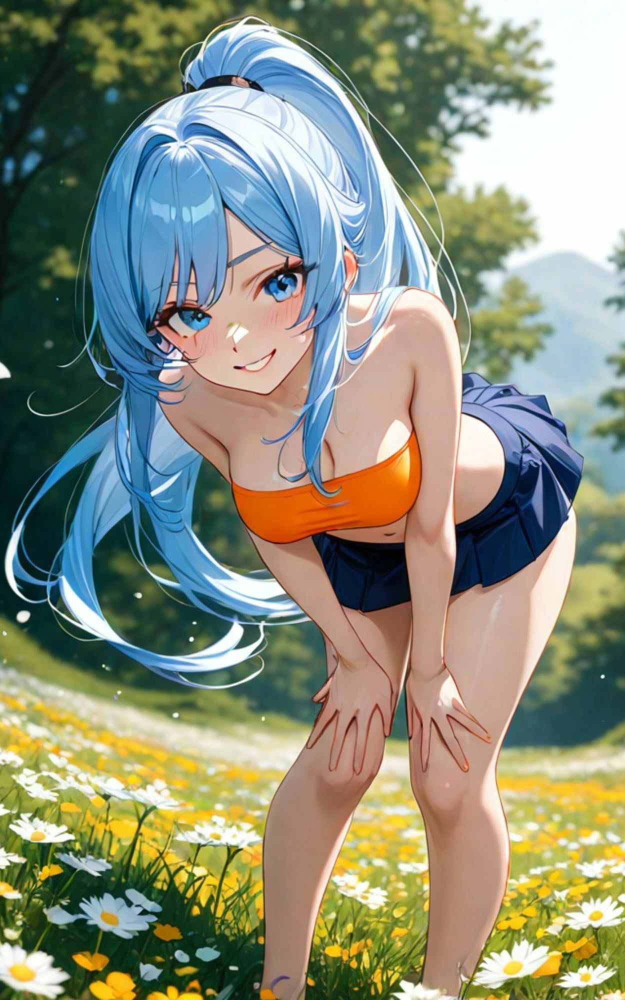 活発お姉さんの恥じらい＜AI美女イラスト集＞ サンプル2ページ目