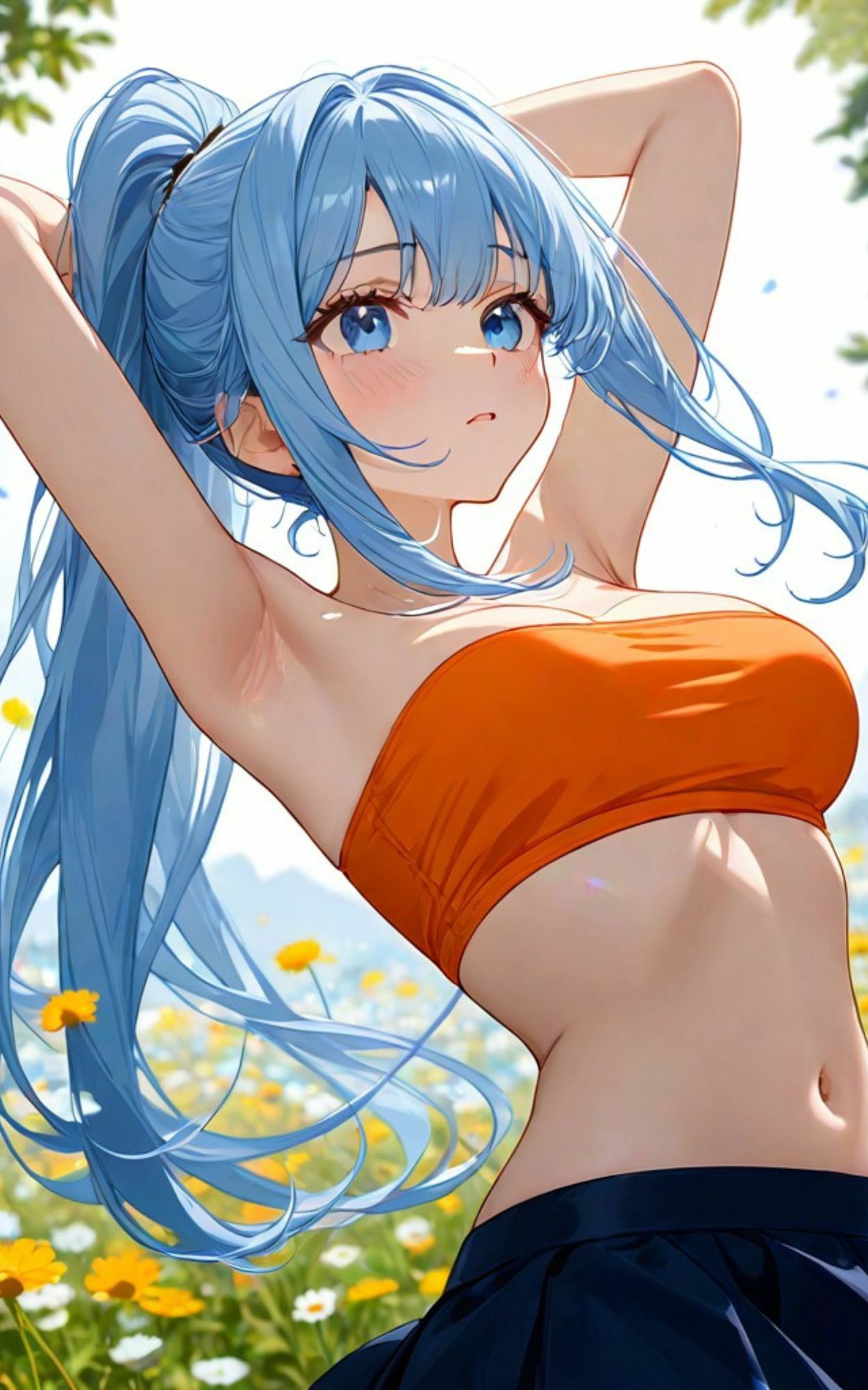 活発お姉さんの恥じらい＜AI美女イラスト集＞ サンプル3ページ目