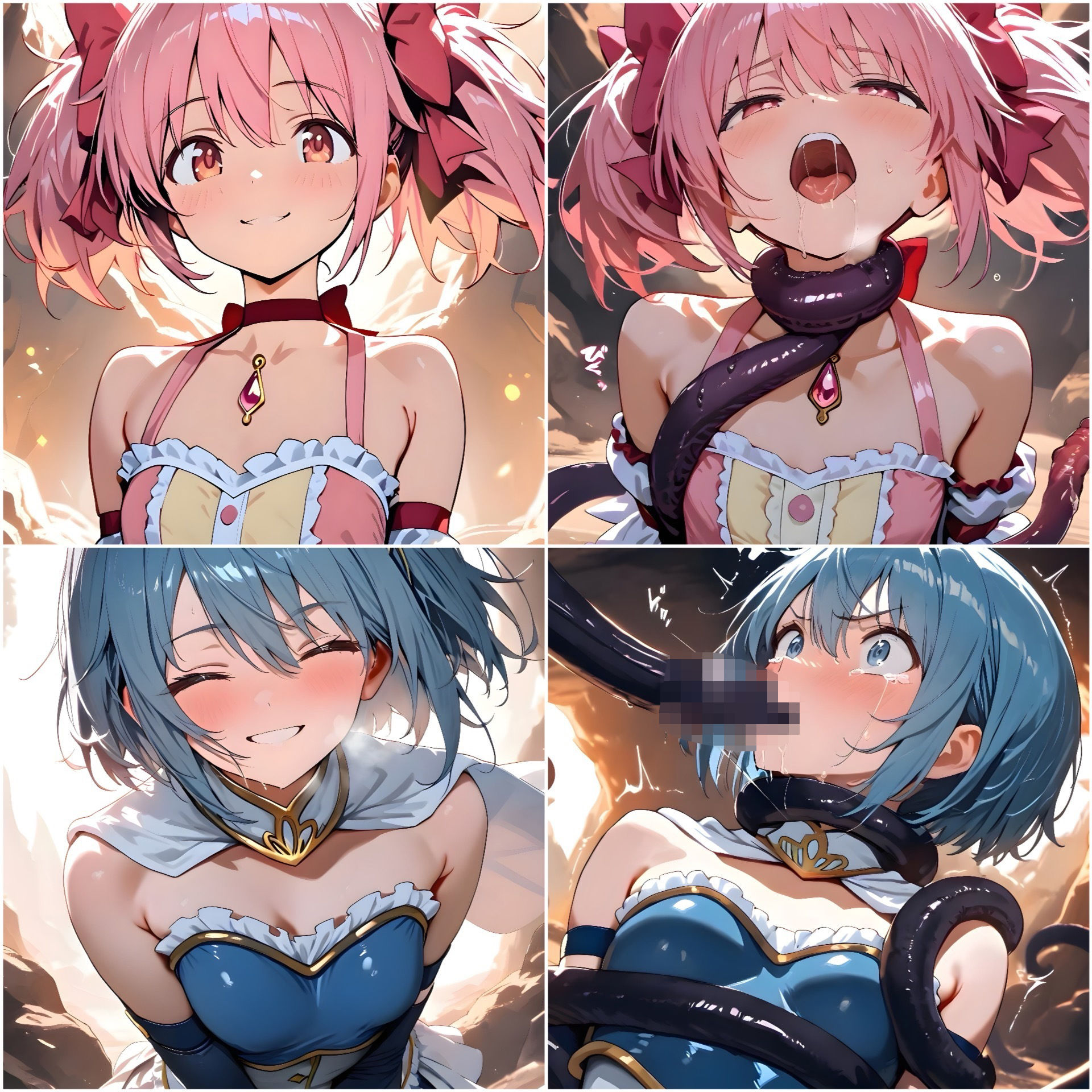 汚され魔法少女〜触手編〜 サンプル1ページ目