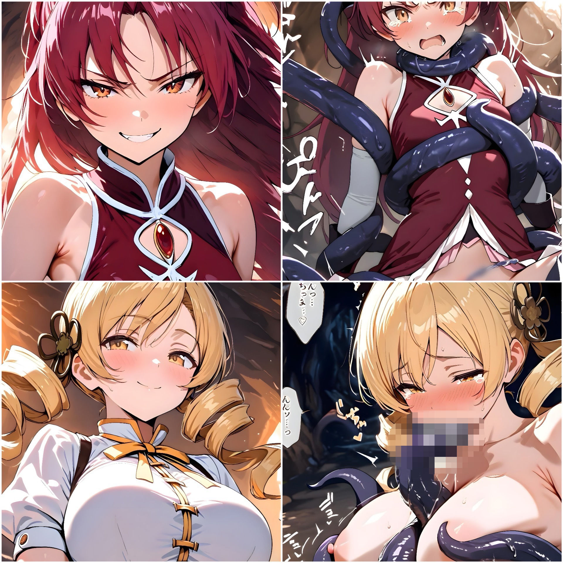 汚され魔法少女〜触手編〜 サンプル2ページ目